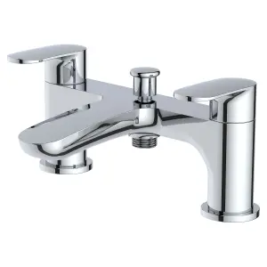 RAK Mercury Polished Chrome Modern Bath Shower Mixer Tap Solid Brass