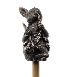 Beatrix Potter Set of 5 Cane or Stake Toppers Peter Rabbit, Jeremy Fisher, Squirrel Nutkin, Mr Tod, Benjamin Bunny