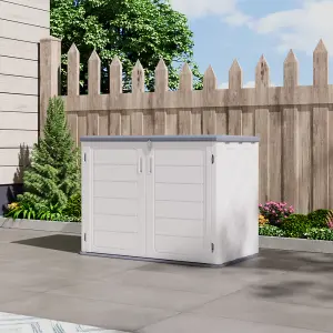 35 cu ft White Outdoor Plastic Storage Shed