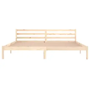 Berkfield Day Bed Solid Wood Pine 200x200 cm Super King