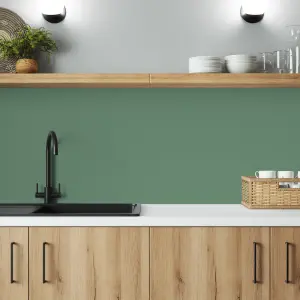 Splashwall Grey & Seafoam Green Aluminium Splashback, (H)600mm (W)2440mm (T)4mm