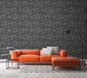 Galerie Silver Grey Petrified Paradise Motif Wallpaper