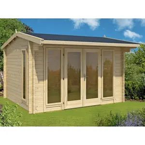 Lasita Kettering Log Cabin - 3.5m x 3m - Summer House Double Glazed