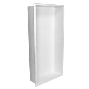 Thermopanel 304 Stainless Steel Recess Shower Niche - White (610 x 305 x 103mm)