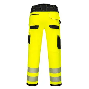 Portwest PW3 Hi-Vis Work Trousers Orange/Black & Knee Pads -32S