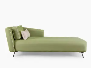 Emelda Grace Chloe Chaise Longue - Green