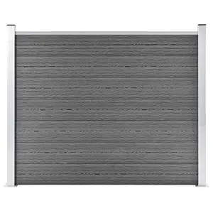 Berkfield Fence Panel WPC 180x146 cm Grey