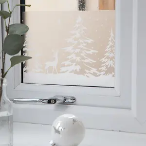 d-c-fix Forest Premium Static Cling Christmas Window Film Border for Décor 1.5m(L) 20cm(W)