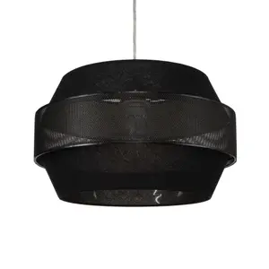 Inlight Black Multi-Layer Lamp shade (D)40cm