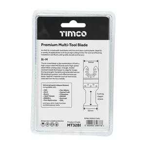 TIMCO Multi-Tool Fine Cut Blade For Wood/Metal Bi-Metal - 32mm