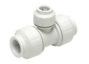 JG Speedfit White Push-fit Reducing Pipe tee (Dia)15mm x 15mm x 22mm