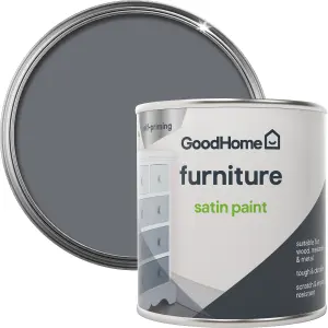 GoodHome Meriden Satin Furniture paint, 125ml