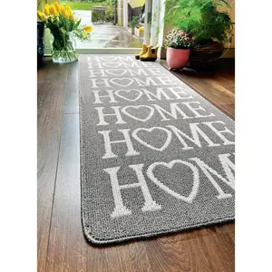 My Utility Home Kitchen Mat 67cm W x 200cm L / Silver