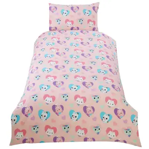 Gabbys Dollhouse Hug Duvet Set Pink/Blue/Purple (Single)