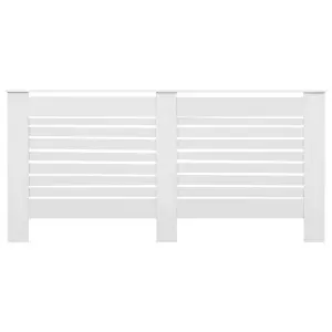 Radiator Covers 2 pcs White 172x19x81.5 cm MDF