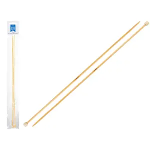 2 Pack Bamboo Knitting Needles - 4mm