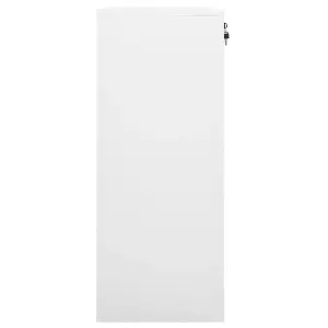 Berkfield Office Cabinet White 90x40x102 cm Steel