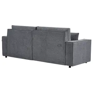 Corner Sofa KARILA Dark Grey Left Hand