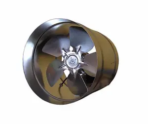 Metal Industrial Inline Extractor Fan 210mm Air Flow Tube