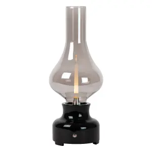 Lucide Jason Retro Table Lamp - LED Dim. - 1x2W 3000K - 3 StepDim - Black