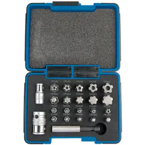 Draper 1/4, 3/8" Sq. Dr. Draper TX-STAR Plus Bit Set 23 Piece 23241