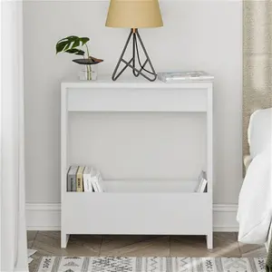 Beeler Modern Slim Compact Side Table Zipcode Design Colour: White