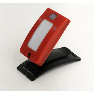 Red Rechargeable Head Torch - Adjustable Band - Automatic Sensor - 2W COB LED