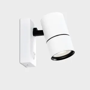 Harper Living 1 light Spot light with nail switch, White