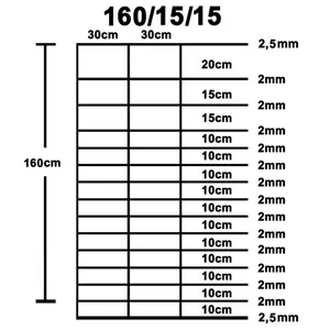 Garden Fence Galvanised Steel Silver 50 x 1.6m