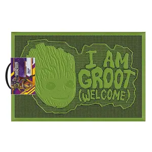 Guardians Of The Galaxy I Am Groot Welcome Door Mat Green (One Size)