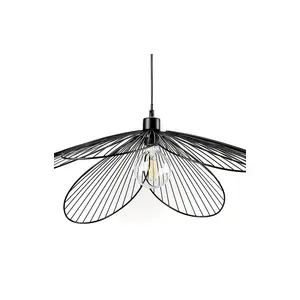 Luminosa Fiore Dome Pendant Ceiling Light, Black