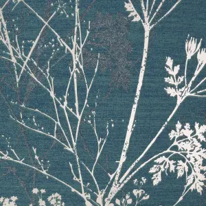 Superfresco Hedgerow Floral Teal Wallpaper