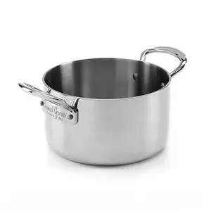 Samuel Groves Classic 18cm Stainless Steel Triply Casserole Pan with Lid