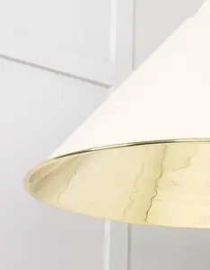 Smooth Brass Hockley Pendant in Teasel