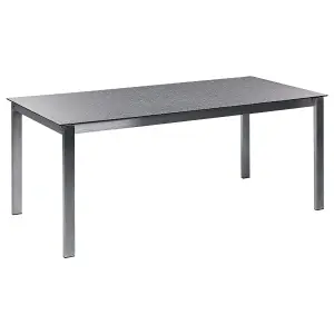 Garden Table Glass Black COSOLETO