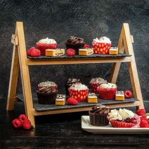 2 Tier Slate Cake Stand Maison & White