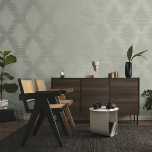 Superfresco Easy Sage Serenity Large Scale Geometric Wallpaper