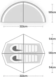 Wild Country Helm Compact 2 Two-Person Tent - Green