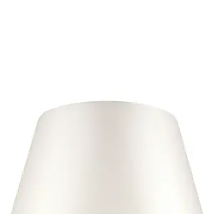 GoodHome Lokombi Cream Fabric dyed Light shade (D)40cm