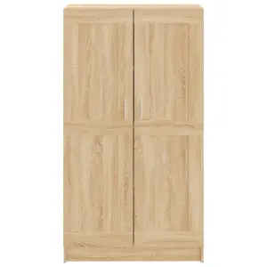 Berkfield Book Cabinet Sonoma Oak 82.5x30.5x150 cm Engineered Wood