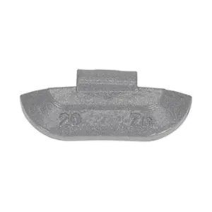 Sealey Wheel Weight 20g Hammer-On Zinc for Steel Wheels Pack of 100 WWSH20