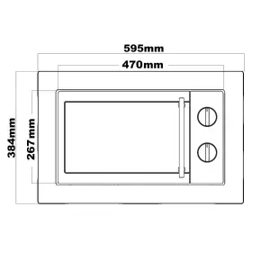 Integrated Built-in Digital Microwave Oven In Stainless Steel, 20L - SIA BIM20SS