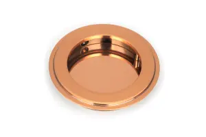 From The Anvil Polished Bronze 75mm Art Deco Round Pull