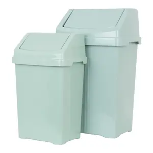 Wham 2 Piece Casa Bin Set (25L/50L Swing Bin) Silver Sage