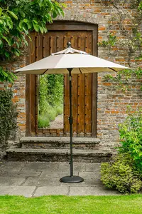 Norfolk Leisure Elizabeth Taupe Parasol 2.2m