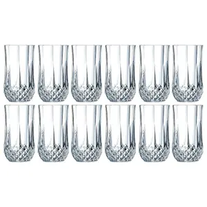 URBNLIVING 360ml Eclat Cristal D'Arques Hi-Ball Tumbler Glass Set of 12