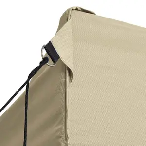 Berkfield Professional Folding Party Tent with 3 Sidewalls 3x4 m Steel Cream