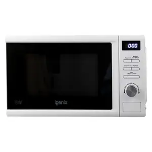 Igenix IGMD0820W Digital Microwave, 20 L, 800 W, White