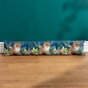 Wylder Willow Fox Digitally Printed Velvet  Draught Excluder