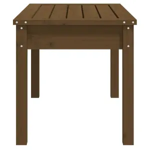 Berkfield Garden Bench Honey Brown 80x44x45 cm Solid Wood Pine